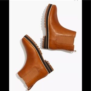 Madewell Andi /Ivy Lug Sole Chelsea Boot 9.5 Bison